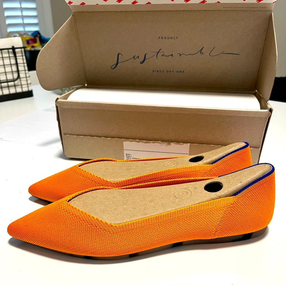 Rothy’s Tangerine The Point II Size 9